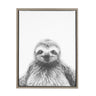 Sylvie Sloth Framed Canvas by Simon Te Tai