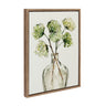 Sylvie Greenery Vase Framed Canvas by Sara Berrenson