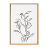 Sylvie Botanical Sketch Print No 2 Framed Canvas by The Creative Bunch Studio