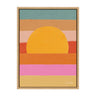 Sylvie Sunset Waves Framed Canvas by Cat Coquillette