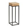 Karlsen Wood and Metal Slim Side Table