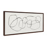 Sylvie Dancing Circles Framed Canvas by Teju Reval of SnazzyHues