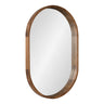 Hutton Wood Framed Capsule Mirror