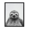 Sylvie Sloth Framed Canvas by Simon Te Tai