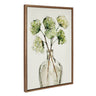 Sylvie Greenery Vase Framed Canvas by Sara Berrenson