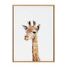 Sylvie Baby Giraffe Framed Canvas by Amy Peterson