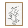 Sylvie Botanical Sketch Print No 2 Framed Canvas by The Creative Bunch Studio