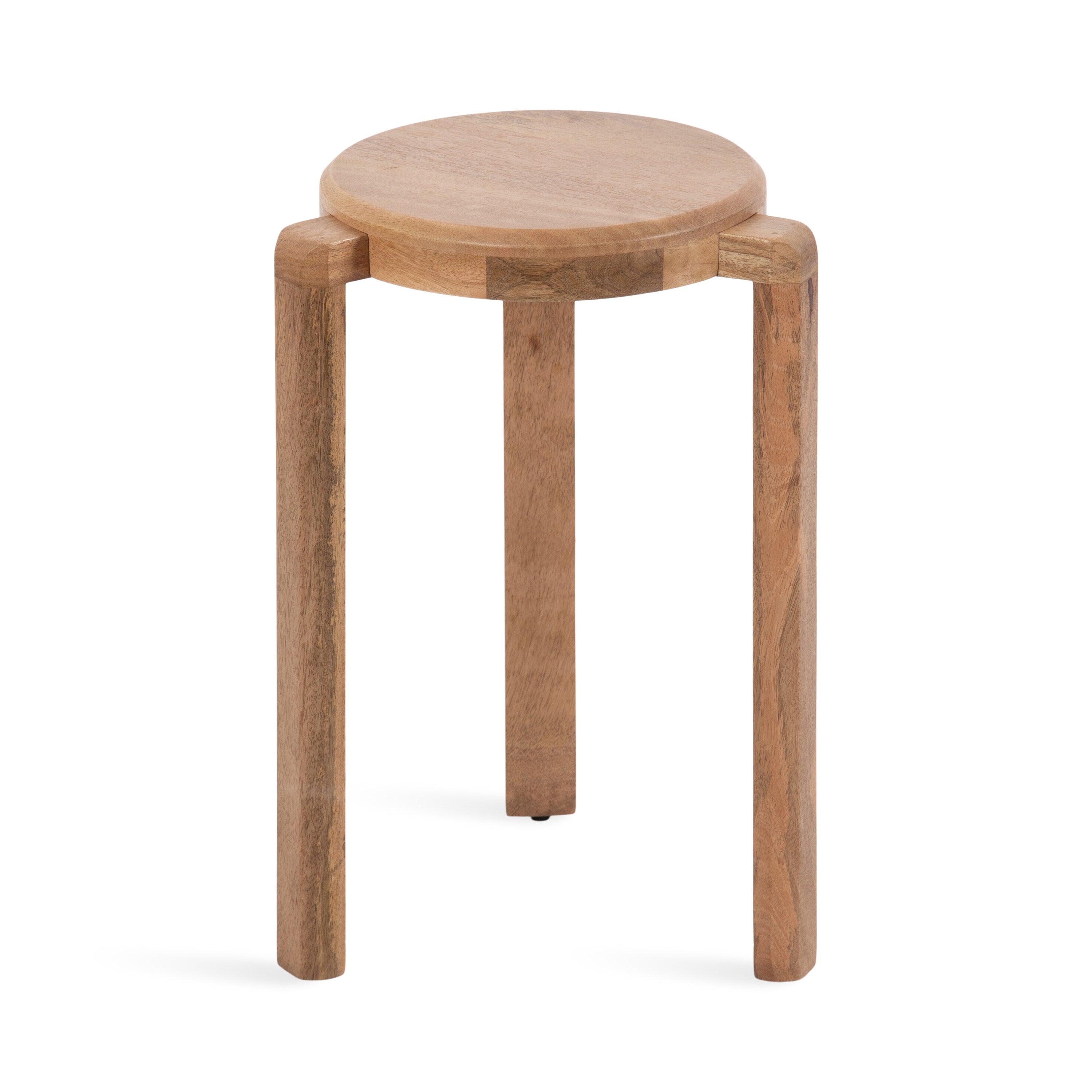 Kate and Laurel Stuart Wooden Round Side Table, 14 x 14 x 20