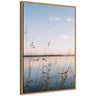 Sylvie Serene Sunset Lake Landscape Framed Canvas by Patricia Hasz of Patricia Rae Photography