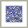 Framed Art Painted Flowers Blue by Carrie Cantwell