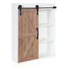 Cates Wood Wall Storage Cabinet with Sliding Barn Door