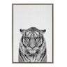 Sylvie Tiger Framed Canvas by Simon Te of Tai Prints