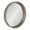 Hutton Round Wood Wall Mirror