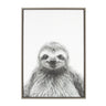 Sylvie Sloth Framed Canvas by Simon Te Tai