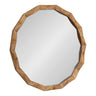 Endicott Round Wood Mirror