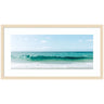 Framed Art Beach Ocean Day over Blue Clear Waters by Alicia Abla