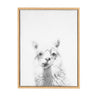 Sylvie Alpaca Framed Canvas by Simon Te of Tai Prints