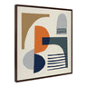 Sylvie Abstract Mid Century Framed Canvas by Rachel Lee of My Dream Wall