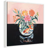 Sylvie Goldfish Bowl Botanical Framed Canvas by The Creative Bunch Studio
