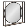 McCauley Decorative Metal Mirror with Shelf