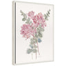 Sylvie Soft Pinkheart Florals and Eucalyptus Framed Canvas by Patricia Shaw