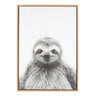 Sylvie Sloth Framed Canvas by Simon Te Tai