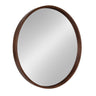 Hutton Round Wood Wall Mirror