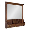 Stallard Wood Wall Mirror with Hooks