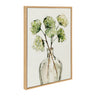 Sylvie Greenery Vase Framed Canvas by Sara Berrenson