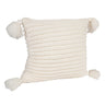 Tassey Large Knit Pillow Cover with Tassels
