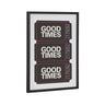 Gallery Preppy Retro Positive Quote Good Times Ticket Print by The Creative Bunch Studio