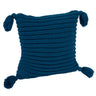 Tassey Large Knit Pillow Cover with Tassels