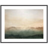 Framed Art Green Mountain Abstract I Horizontal by Amy Lighthall