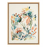 Sylvie Awakening Peach Framed Canvas by Sara Berrenson
