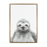 Sylvie Sloth Framed Canvas by Simon Te Tai