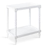 Bellport Wood Side Table with Shelf