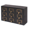 Apothecary Wood Desk Drawer Set, 9 Drawers