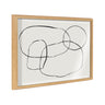 Blake 871 Modern Circles Framed Printed Glass by Teju Reval of SnazzyHues