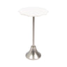 Sanzo Scalloped Marble and Metal Table