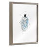 Blake Girl in a Bath Framed Printed Glass by Viola Kreczmer