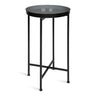 Celia Round Metal Foldable Tray Accent Table