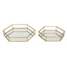 Felicia Nesting Metal Mirrored Decorative Trays