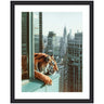 Framed Art Urban Tiger Overlooking Manhattan by Michael Schauer