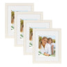 Kieva 11x14 matted to 8x10 Wood Picture Frame, Set of 4