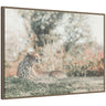 Sylvie Cheetah Glance Framed Canvas by Alicia Abla