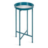 Celia Round Metal Foldable Tray Accent Table