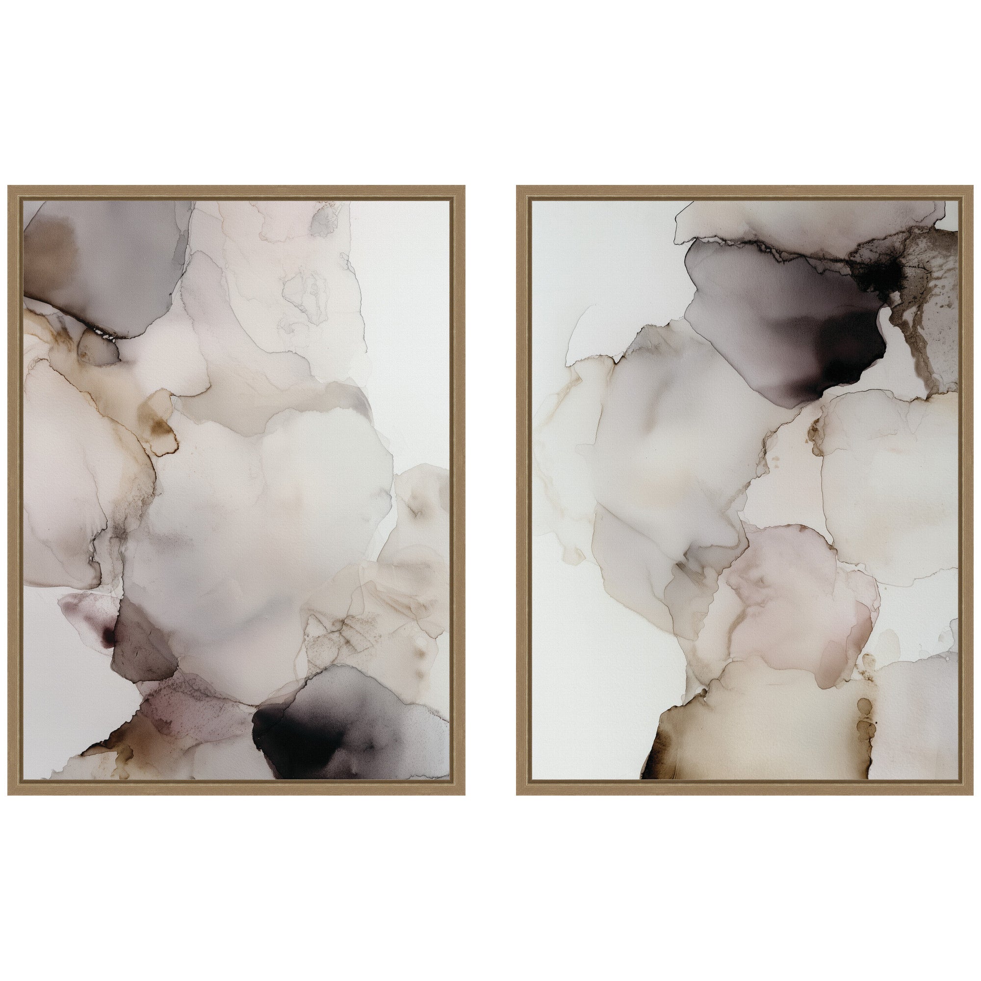 Smoke No. 1 & No. 2 2 Piece Framed Canvas Wall Art Set by Amy Lighthall ...