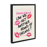 Sylvie Another Round Guest Check Framed Canvas by Alli Standefer