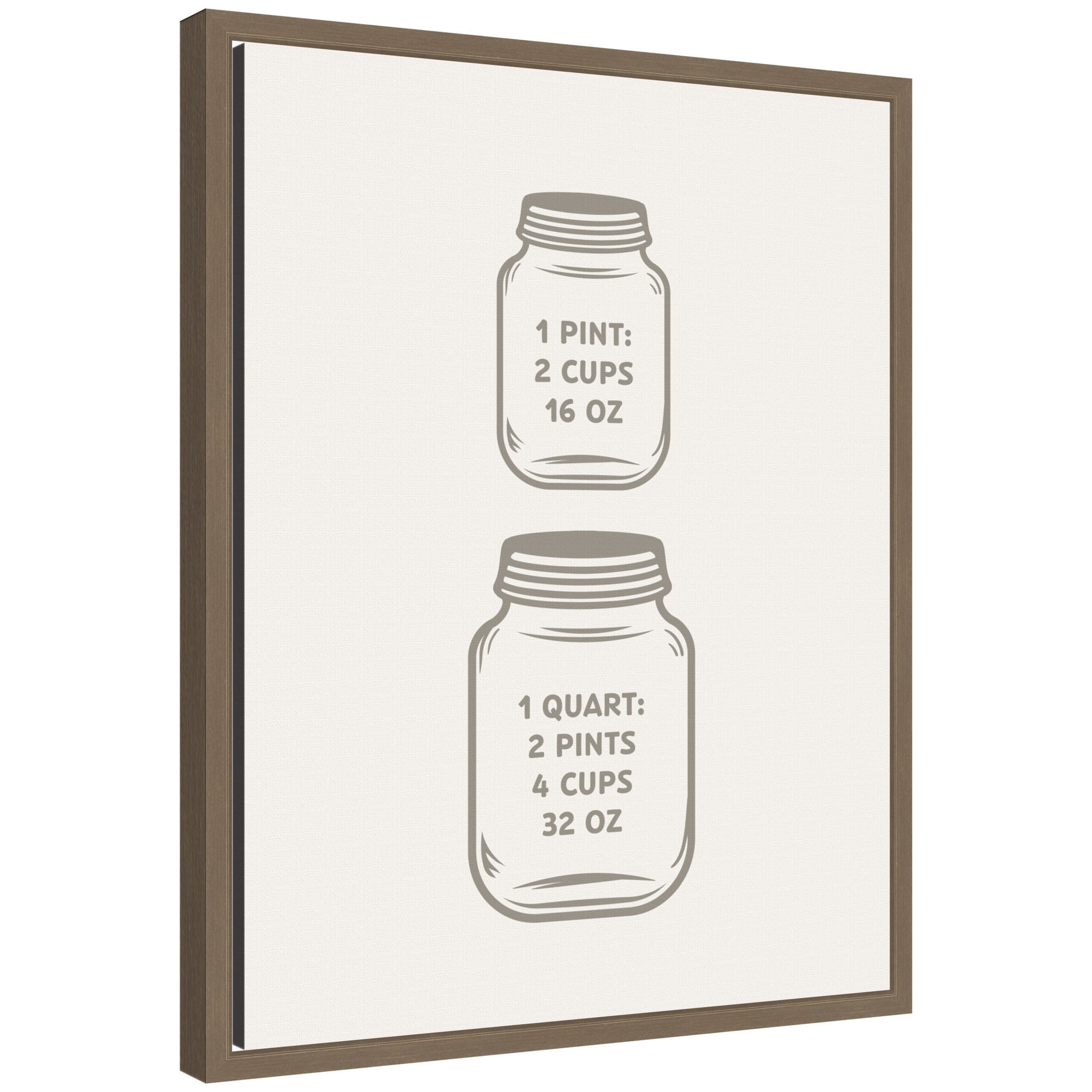 Kitchen Conversion Charts Pint Quart by The Creative Bunch Studio