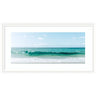 Framed Art Beach Ocean Day over Blue Clear Waters by Alicia Abla
